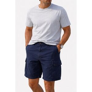 Polo Ralph Lauren Cargo Shorts Men's Size 38 Navy Classic Fit Cotton NWT